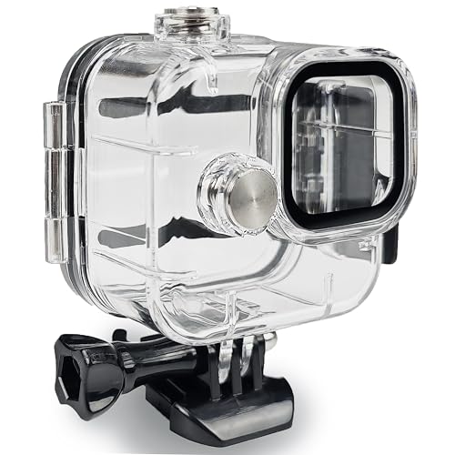 FitStill 60 M/196 FT wasserdichtes Gehäuse für Go Pro Hero 11 Black Mini, schützendes Unterwasser-Tauchgehäuse mit Halterungszubehör für Mini 11 Black Action-Kamera
