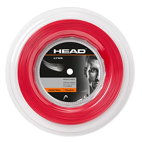 HEAD Unisex - Erwachsene Lynx Rolle Tennis-Saite, red, 17