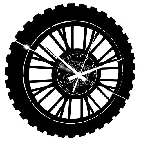 Instant Karma Clocks Vinyl Wanduhr Motorradrennen Motorrad Fahren