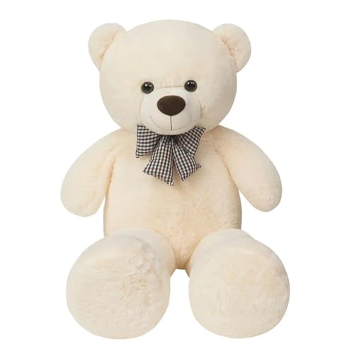 EacTEL Hochwertige Riesenbär Plüschpuppe Plüschtier Teddybär Plüschtier Valentinstag Geburtstagsgeschenk für Kinder Mädchen 120cm 2