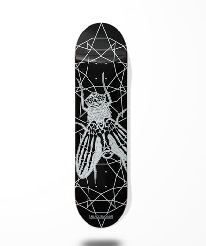 Skateboard Skateboard Deck Board Black Revolver Fliege Black White 8.7