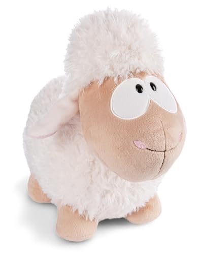 NICI 49680 Kuscheltier Schaf weiß 45cm stehend-Nachhaltiges Stofftier aus weichem Plüsch, niedliches Plüschtier zum Kuscheln und Spielen, für Kinder & Erwachsene-tolle Geschenkidee