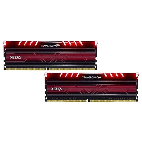 Team group delta series rote led, ddr4-2400, cl15 - 32 gb kit