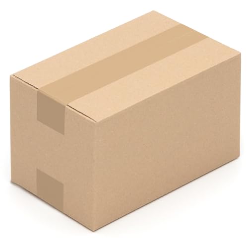 Faltkartons, 250 x 150 x 150 mm, 125 Stück | Kleine Kartons aus Wellpappe | Ideal für Warensendungen