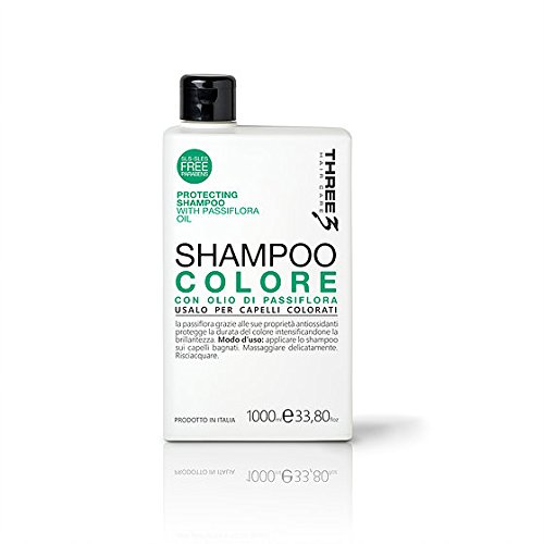 Faipa Three 3 Farb-Shampoo mit Passfloraöl für gefärbtes Haar, 1000 ml