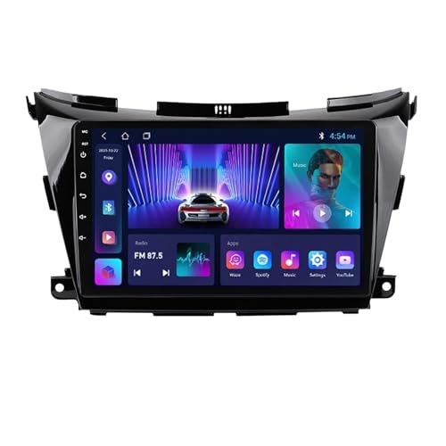 Android 12 IPS Autoradio Für Nissan Murano 2014-2020 Mit Wireless CarPlay/Android Auto, 10 Zoll Touchscreen Unterstützung GPS Navigation Bluetooth DSP RDS DAB HiFi WiFi SWC + Rückfahrkamera (Size : M