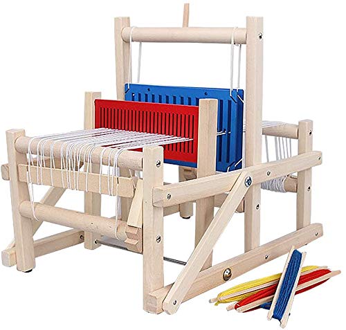 Kinder handwebstuhl entwicklungsspielzeug, DIY Holz Webrahmen Set Strickstuhl Handarbeits Holzspielzeug Idea für Anfänger, Profis, Erwachsene, Kinder