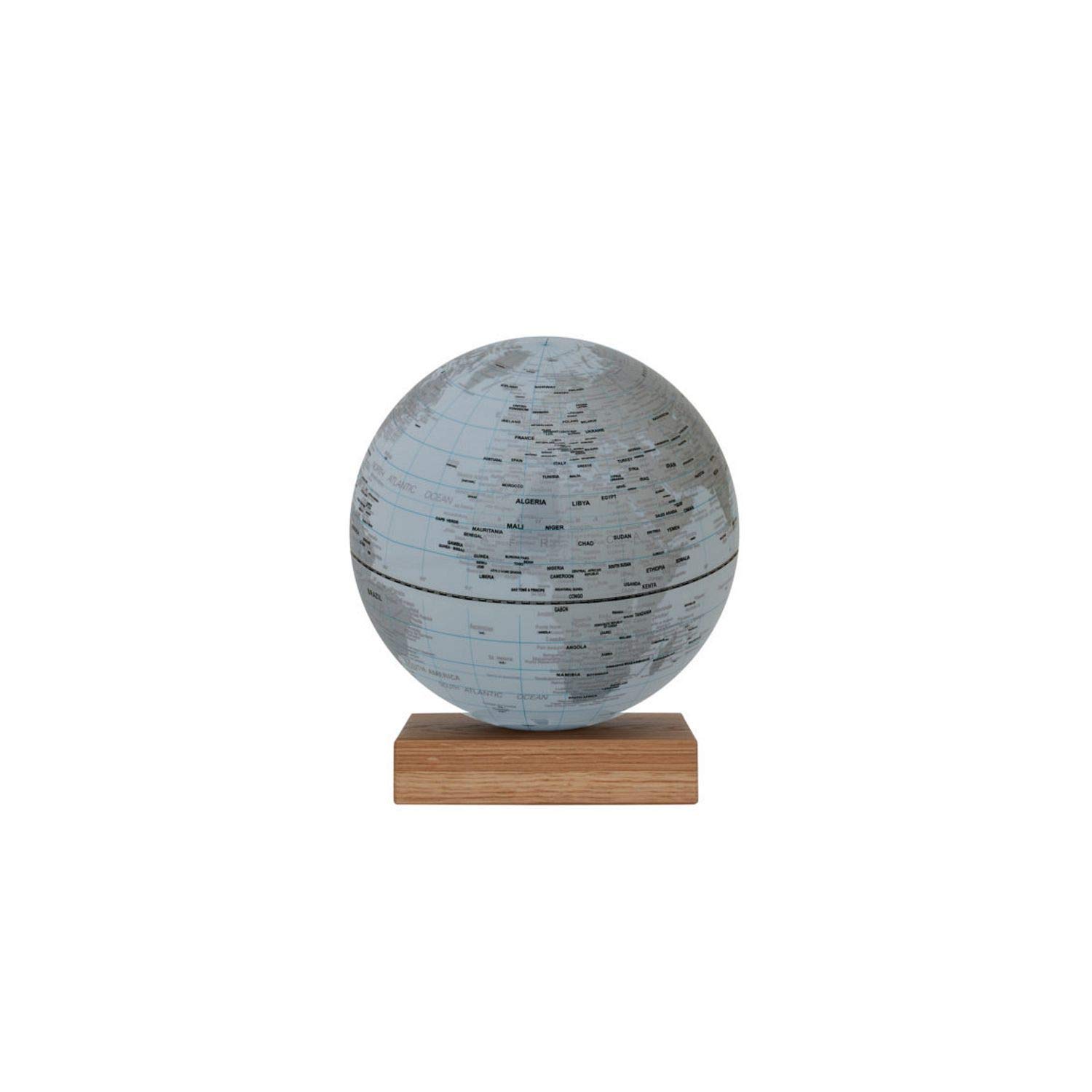 EMFORM Platon Globus magnetisch mit Eichenholz-Sockel Weiß 250 mm