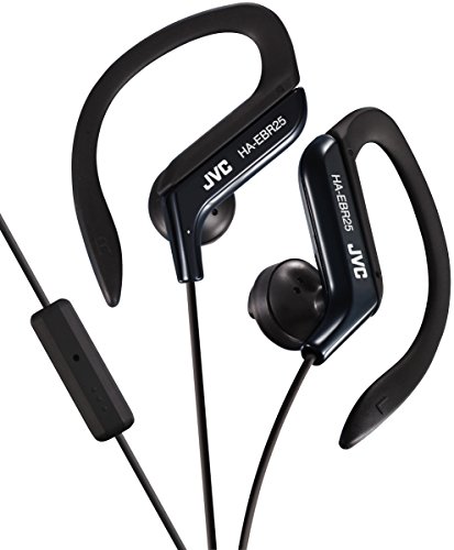 JVC HA-EBR25-B-E Sport-Kopfhörer mit Fernbedienung/Mikrofon schwarz