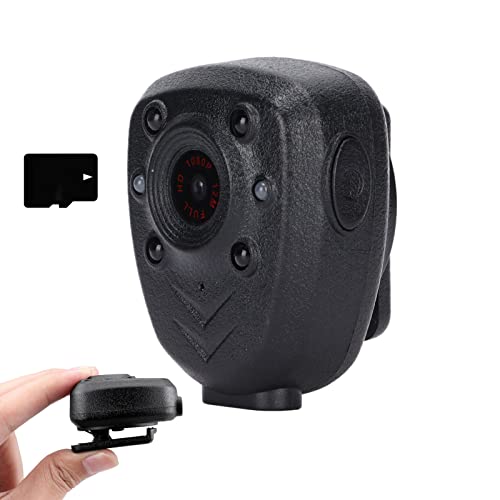 ciciglow Körper Kamera, Mini HD 1080P Polizeikamera Videokamera mit Nachtsicht Eingebauter 32 GB 5,5 Stunden Akkulaufzeit 800 mAh Akku