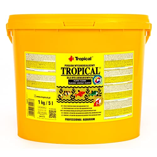 Tropical Hauptfutter (Flockenfutter) für alle Zierfische, 1er Pack (1 x 5 l)