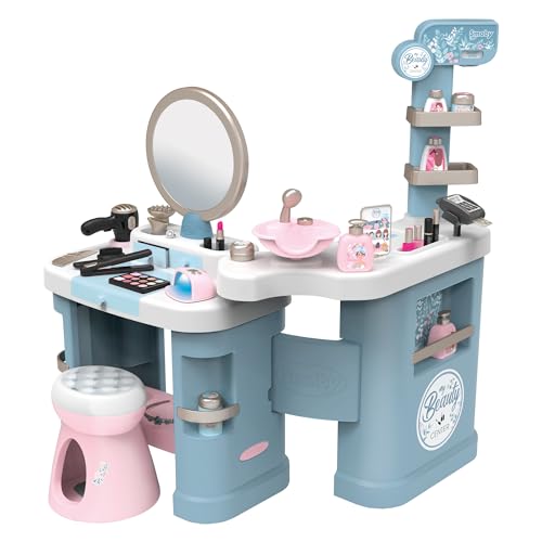 Smoby - My Beauty Center Kosmetikstudio - Schminktisch mit elektronischen und mechanischen Funktionen, viel Zubehör, für Kinder ab 3 Jahren