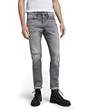 G-STAR RAW Herren 3301 Slim Fit Jeans, Grau (sun faded glacier grey restored 51001-C293-D112), 30W / 34L