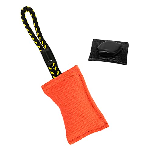 DINGO GEAR WWW.DINGOGEAR.COM 1977 Magnetset für das Hundetraining: eingefasster Magnet und orangefarbener Nylcot Magnet Bite Tug