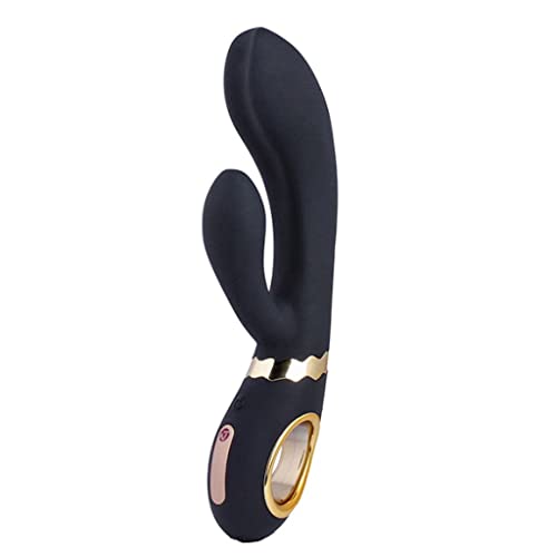 Naomi Tang Rabbitvibrator für Sie| G-Punkt und Klitorisstimulation| Touchbedienung| 10 Vibrationsmodi| sehr leise (Schwarz Gold)