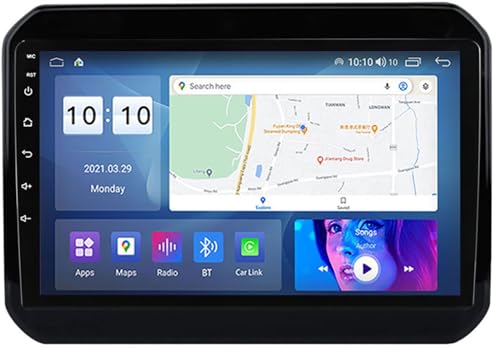 OmurgA Android 12.0 Autoradio Stereo Navi Für Su-Zuki Ignis 2016-2023 Sat GPS Navigation 9 Zoll Cartablet Multimedia Player FM BT Receiver Mit 4G 5G WiFi SWC DSP Carplay M100S