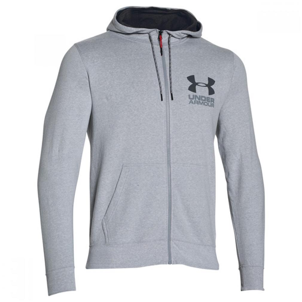 Under Armour Triblend Fz Hoodie - Sweatshirt Herren, Herren, Triblend FZ Hoodie, Grau (Air Force Gray Heath)