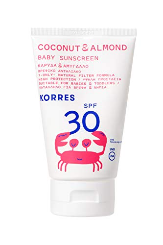 Korres COCONUT & ALMOND SPF30 Sonnenemulsion für Baby , 1er Pack(1 x 100 ml)