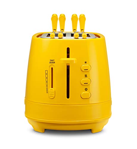 De Longhi CTLAP2203 Toaster mit 550 Watt Zange gelb