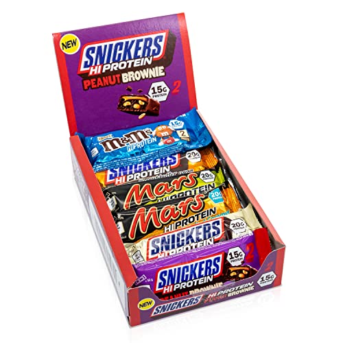 Snickers Protein Bar Eiweiß Riegel Mix Box, 12 Riegel + GAMER SUPPS GAME CHANGER Probe-Pack (Best Of Mix, 12 Riegel)