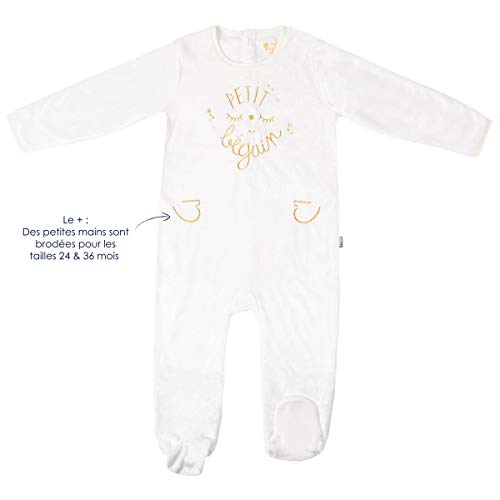 Pyjama Baby Extra Weich doppelte Dicke Gold kleine Star - Größe - 3 Monate (62 cm)