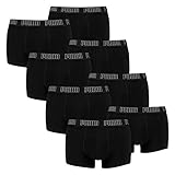 PUMA Herren Shortboxer Unterhosen Trunks 100000884 8er Pack, Wäschegröße:S, Artikel:-001 Black