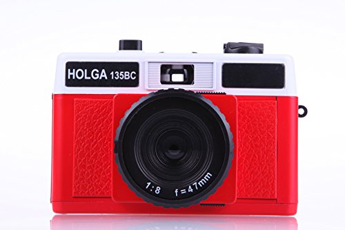 Holga 135BC Rot und Weiß 35 mm Kamera