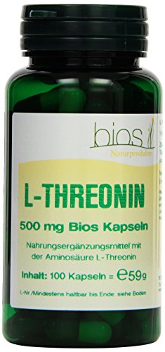 Bios L-Threonin 500 mg, 100 Kapseln, 1er Pack (1 x 59 g)