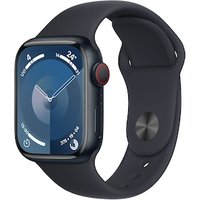 Apple Watch Series 9 LTE 41mm Aluminium Mitternacht Sportarmband Mitternacht S/M