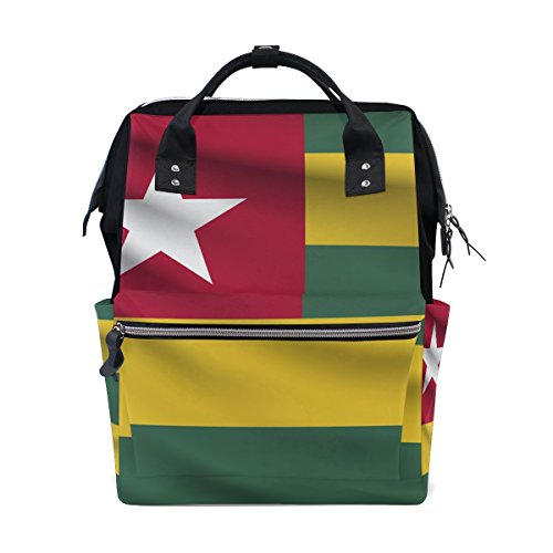 Togo Flag Mommy Bags Muttertasche Reiserucksack Windeltasche Tagesrucksack Windeltasche für Babypflege
