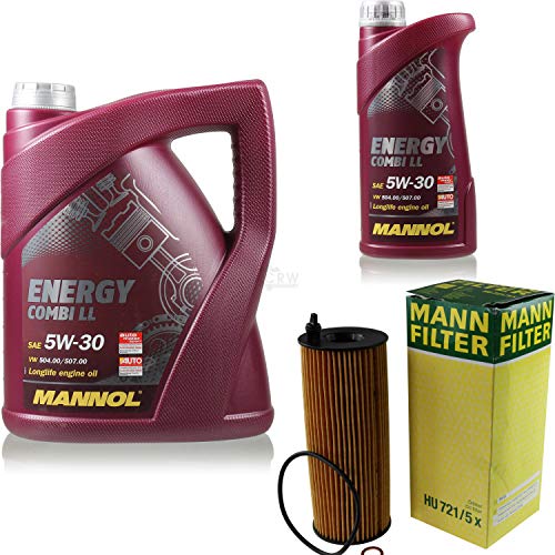 QR-PARTS 69109728 Filter Set Inspektionspaket 6 Liter MANNOL Motoröl Energy Combi LL 5W-30 API SN/CF MANN-FILTER Ölfilter