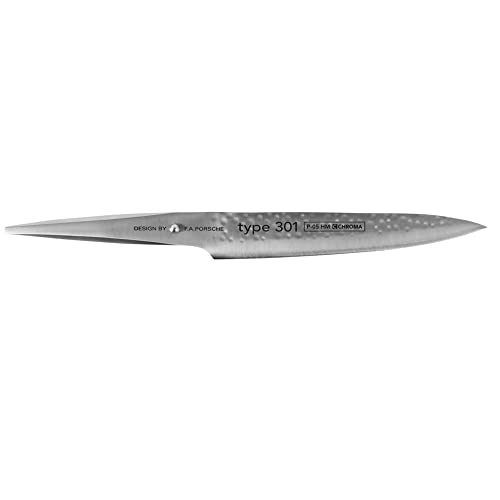 Chroma P05Hm 8" Carving Knife Hammered Finish Kitcen Cutlery, 8", Multicolor