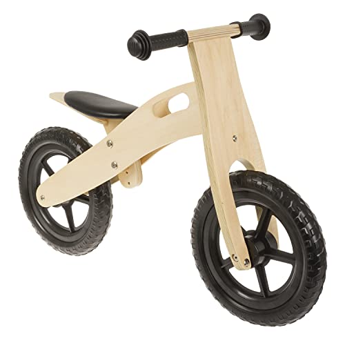 CAGO Sonstige Kinder Holz Kinderlaufrad, Lernlaufrad, Natur/Schwarz, 12 Zoll