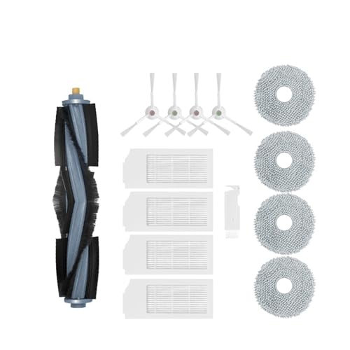 Hauptseitenbürste Mopptuch HEPA-Filter Staubbeutel Kompatibel mit X1/X1S Pro/T10 OMNI TURBO PLUS Ersatzteilzubehör (Color : 003)