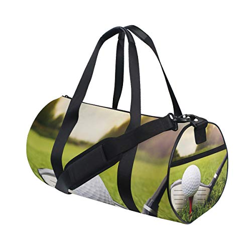 WowPrint Sporttasche, Sporttasche, Golfball, wasserdicht, Handtasche, Yogatasche, Schultertasche, Wochenendtasche, Reisetasche, Reisetasche, für Erwachsene, Herren, Damen, Unisex, mehrfarbig,