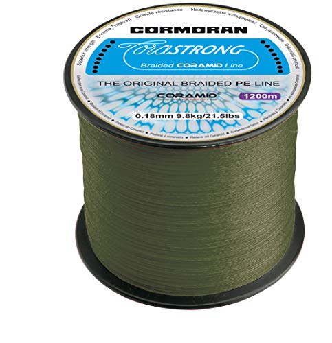 Cormoran Corastrong (grün, 1200m) - geflochtene Hochleistungsschnur, Durchmesser:0.12mm