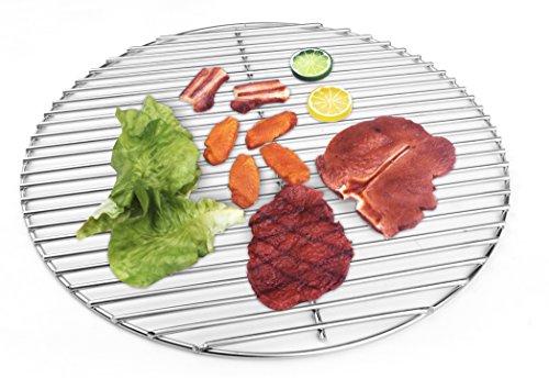 Hero Grillrost Edelstahl 44,5cm Alles in 5mm ! für 45,46,47cm Kugelgrill passt auch für Weber und viele mehr