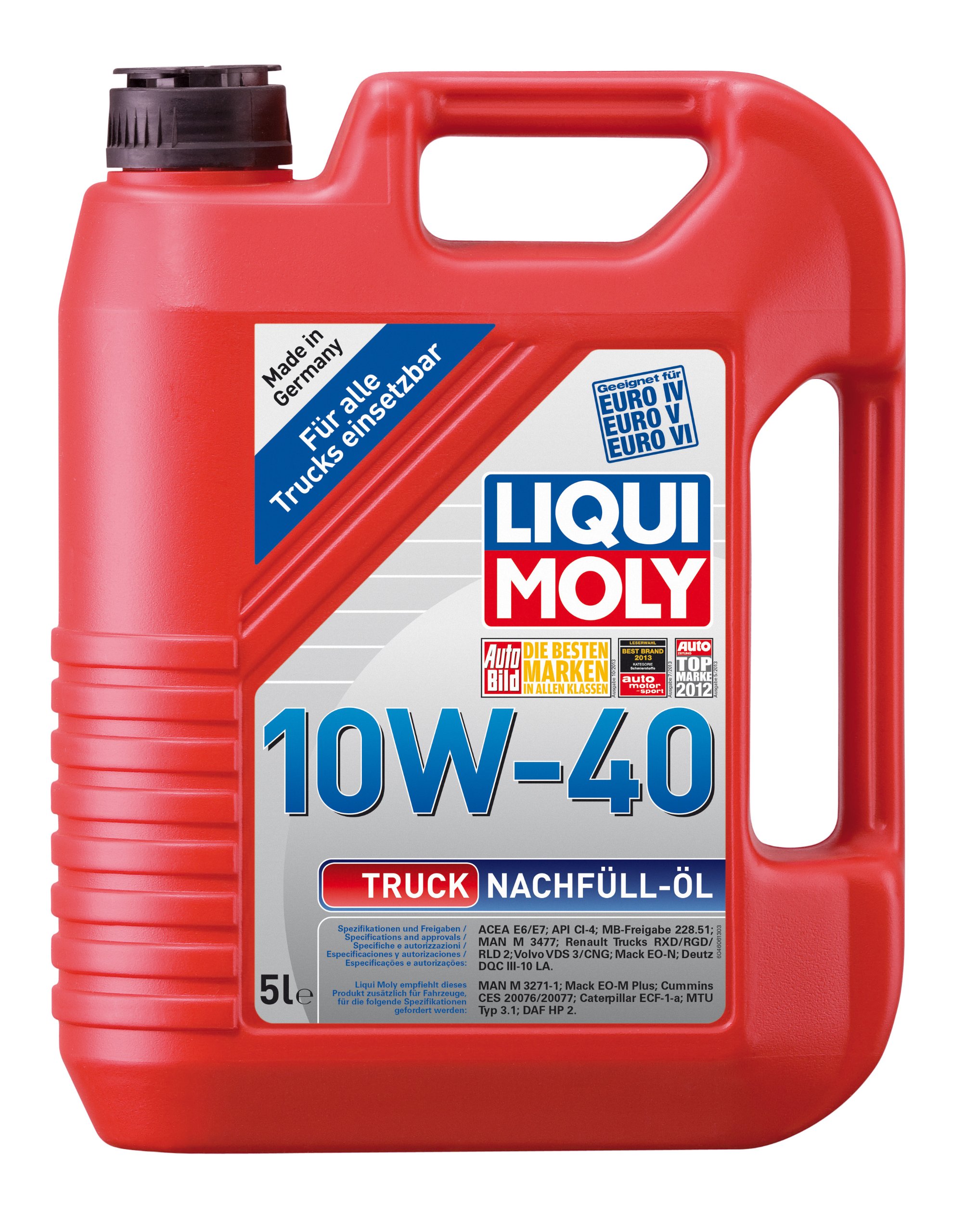 LIQUI MOLY Truck Nachfüll-Öl 10W-40 | 5 L | Synthesetechnologie Motoröl | Art.-Nr.: 4606