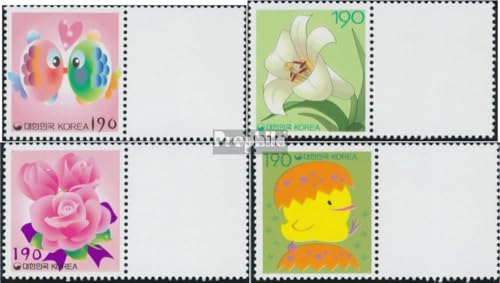 Prophila Collection Süd-Korea 2226Zf-2229Zf mit Zierfeld (kompl.Ausg.) postfrisch ** MNH 2002 Grußmarken (Briefmarken für Sammler)