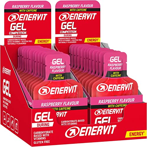 Enervit Sport Gel Himbeere mit Koffein 24er Box