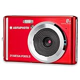 AgfaPhoto DC5200 Digitalkamera 21 Mio. Pixel Rot, Silber