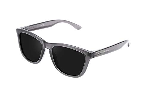 Hawkers Unisex-Erwachsene Crystal Black Dark ONE Sonnenbrille, Transparent/grau, Único