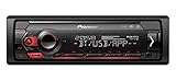 Pioneer MVH-S420DAB, 1DIN Autoradio mit DAB+ , rot , deutsche Menüführung , Bluetooth , USB , AUX-Eingang , iPod/iPhone-Direktsteuerung , Freisprecheinrichtung , Smart Sync