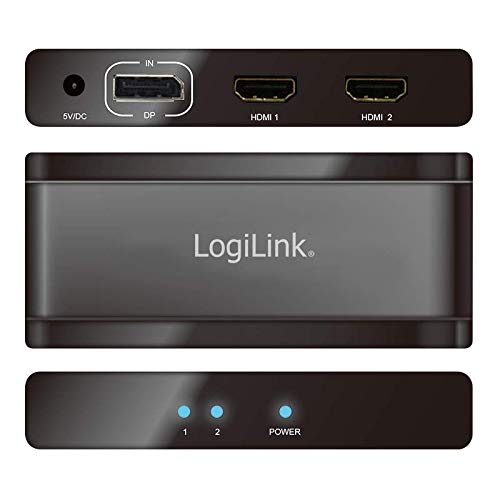 LogiLink 4K Displayport - HDMI Splitter, 2-fach