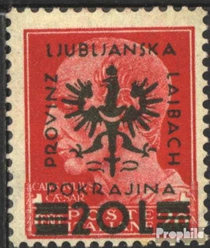 Prophila Collection Laibach (Dt.BES.2.WK.) 17 postfrisch ** MNH 1944 Aufdruckausgabe (Briefmarken für Sammler)