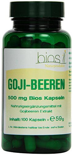 Bios Goji-Beeren 500 mg, 100 Kapseln, 1er Pack (1 x 59 g)