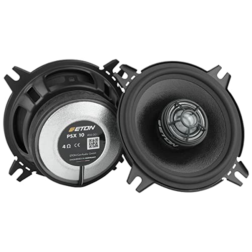 ETON PSX 10: Hochwertiger 10 cm Koaxial Lautsprecher fürs Auto, kompaktes Koax System für Armaturenbrett, Türen, Heckbereich, hoher Wirkungsgrad, geringe Einbautiefe, 90 Watt