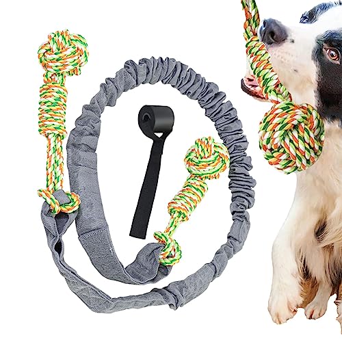 DISPRA Hunde-Schleppspielzeug,Robustes Seilspielzeug für Hunde - Interaktives, unzerstörbares Kauspielzeug für Hunde, aggressives Kauspielzeug für kleine, mittelgroße und große Hunde