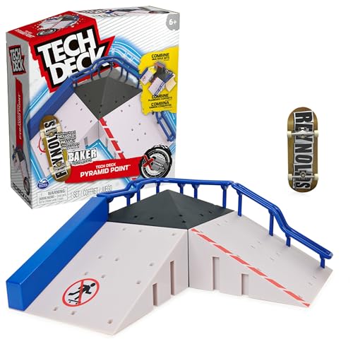 Tech Deck X-Connect Starter-Set - Pyramid Point Rampenset mit authentischem Fingerboard und Zubehör