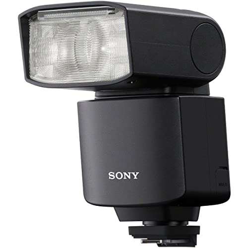 Sony HVL-F46RM | Externer Blitz mit kabelloser Funksteuerung (GN46-Leistung, Mehrfachblitz, High-Speed-Blitz, 10 BPS, Quick Shift Bounce), Schwarz
